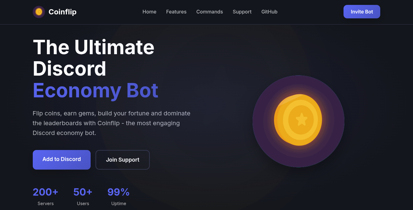 Coinflip Bot Website